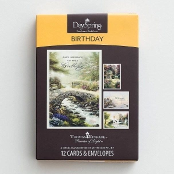 Birthday: Thomas Kinkade - God's Blessings (Boxed Cards) 12-Pack