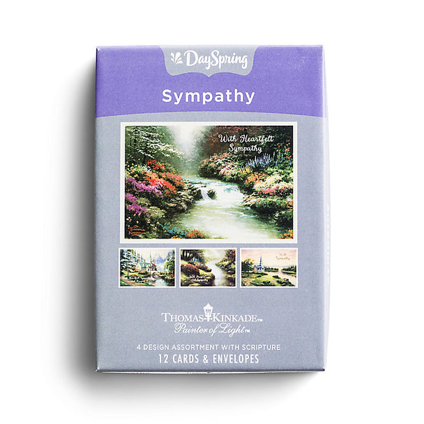 Sympathy: Thomas Kinkade - Rivers (Boxed Cards) 12-Pack