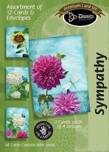 Sympathy: Garden Flowers (Boxed Cards) 12-Pack