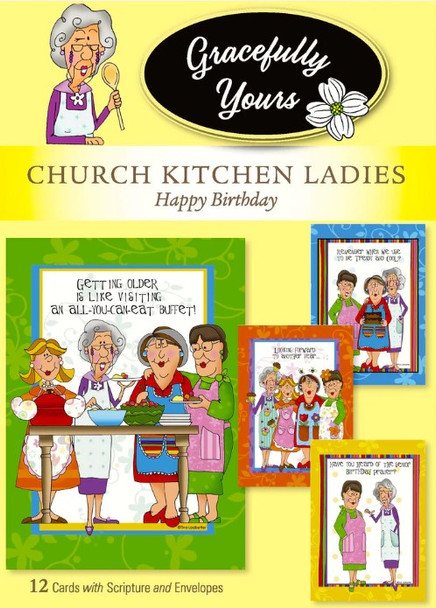 Birthday: Church Kitchen Ladies (Boxed Cards) 12-Pack