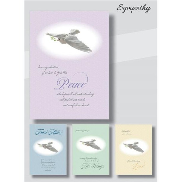 Sympathy: Peace Doves (Boxed Cards) 12-Pack