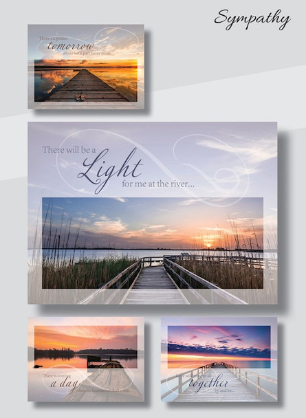 Sympathy: Light at the River (Boxed Cards) 12-Pack