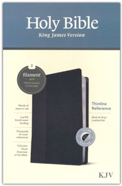 Thinline Reference Bible, Filament Edition, Indexed, KJV (Imitation, soft leather-look, two-tone Black/Onyx)