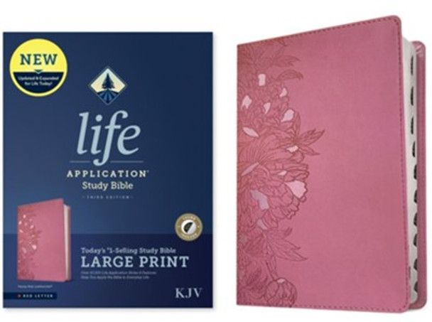 Life Application Study Bible, Indexed, Third edition, KJV (imitation, soft leather-look, Pink floral)