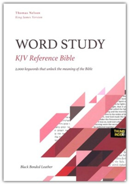 Word Study Reference Bible, Indexed, KJV (Bonded Leather, Black)
