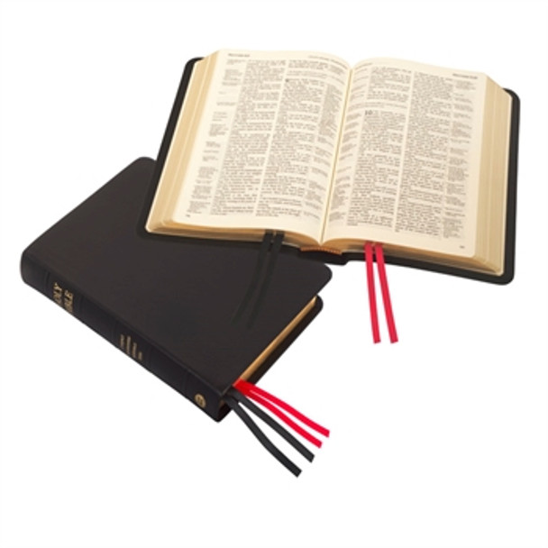 Compact Westminster Reference Bible, KJV (Black Calfskin Leather)