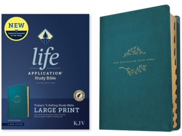Life Application Study Bible, Large Print, Indexed, Third Edition, KJV (Imitation, soft leather-look, Teal Blue)