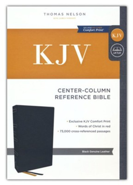 Center Column Reference Bible, KJV (Black Genuine Leather)