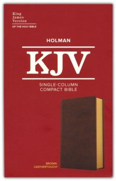 Single-Column Compact Bible, KJV (Imitation/Leathertouch, Brown)