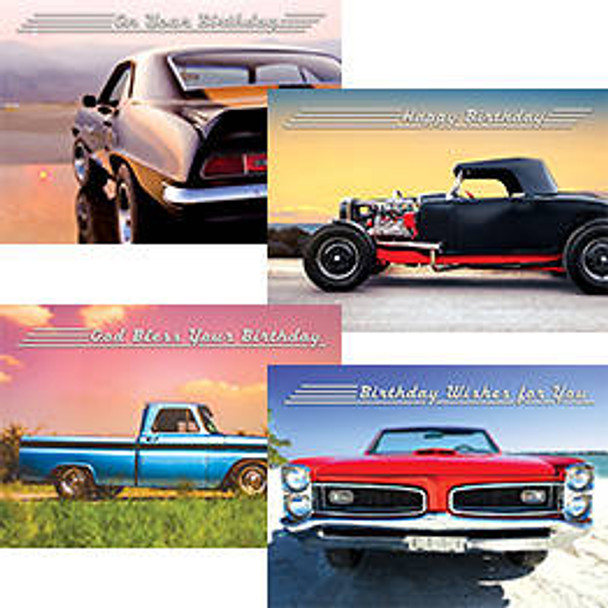 Birthday: Cool Classics - Cars (Boxed Cards) 12-Pack