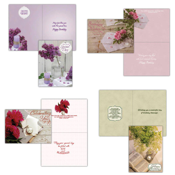 Birthday: Floral Moments (Boxed Cards) 12-pack