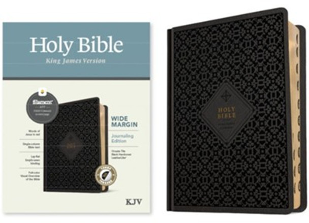 Filament Study Bible, Wide Margin, Indexed, KJV (Black Imitation Leather)