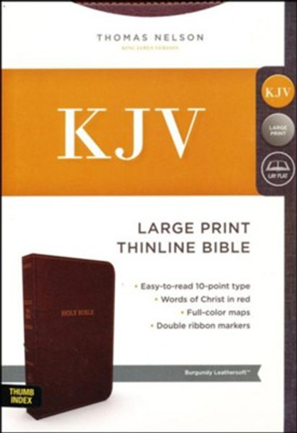 Thinline Bible, Large Print (KJV) (Burgundy, Imitation Leather)