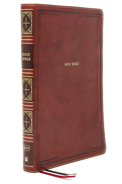Thinline Bible, Giant Print, KJV (Imitation, Brown)