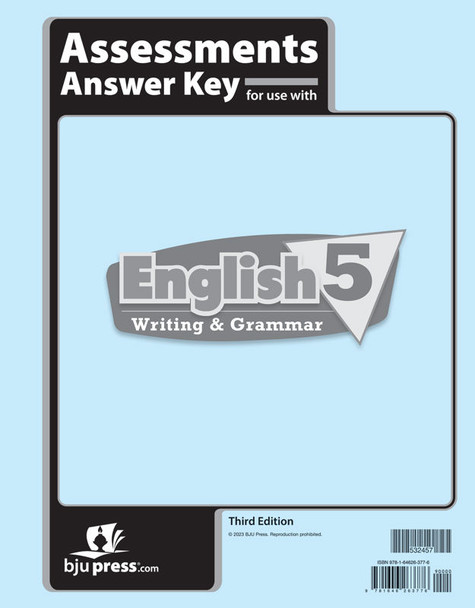 English 5 (Test Answer Key) 3rd ed.