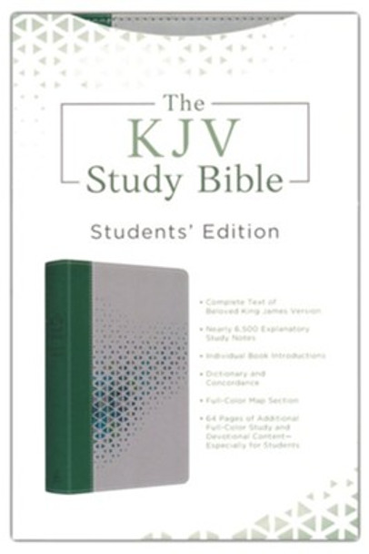 KJV Study Bible, Students' Edition (Imitation, Green/Gray, Cypress and Smoke)