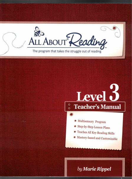 All About Reading Level 3 Teachers Manual by Marie Rippel