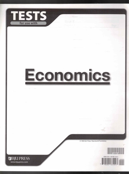 Tests of Use with Economics BJU Press