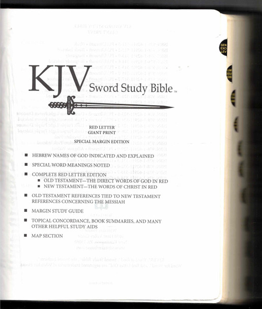 KJV Sword Study Bible, Red Letter, Giant Print, Special Margin Edition Whitaker House