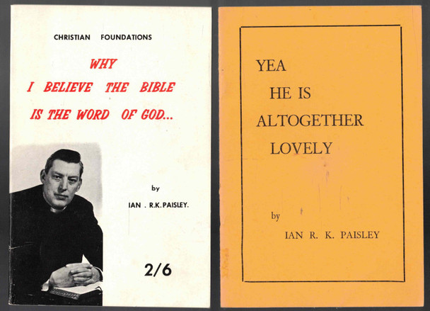 Rare Vintage Lot of Ian R. K. Paisley Booklets (Lot of Two)