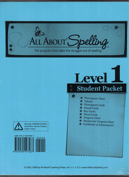 All About Spelling  Level 1 Student Packet