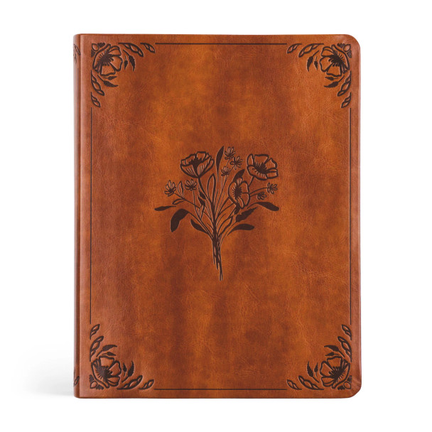 Notetaking Bible, Large Print, Vienna Theme, KJV (Imitation, Brown)
