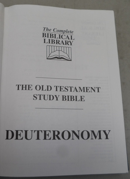 Old Testament Study Bible Deuteronomy Volume 4 (The Complete Biblical Library)