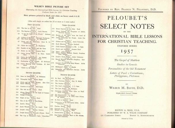 Peloubet's Select Notes on the International Bible Lessons for 1957