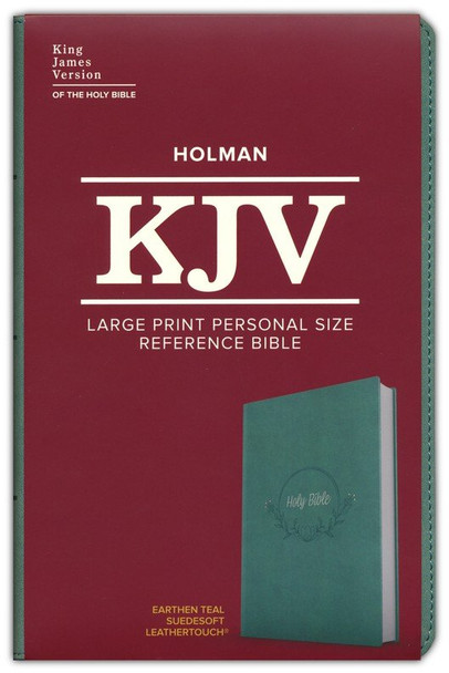 Large Print Personal Size Reference Bible, KJV (Earthen Teal, Suede-soft Leathertouch)