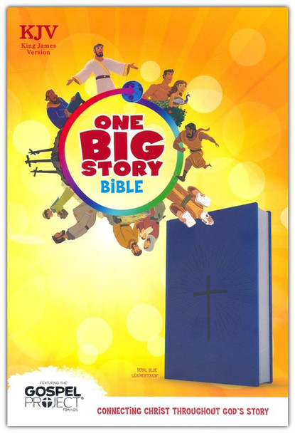 One Big Story Bible, KJV (Blue w/ Cross, Leathertouch)