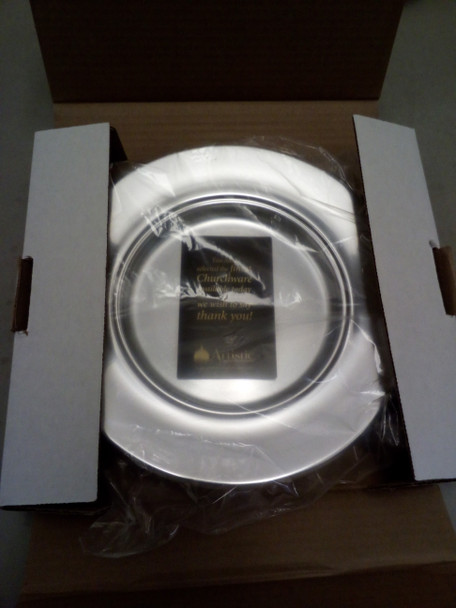 Silvertone Bread Plate #RW 505A 10" Diameter Artistic Churchware