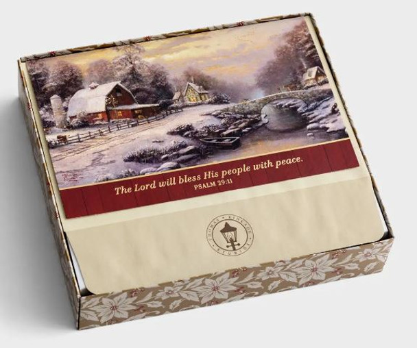 Christmas: The Lord Will Bless - Kinkade (Boxed Cards) 18-Pack (KJV)