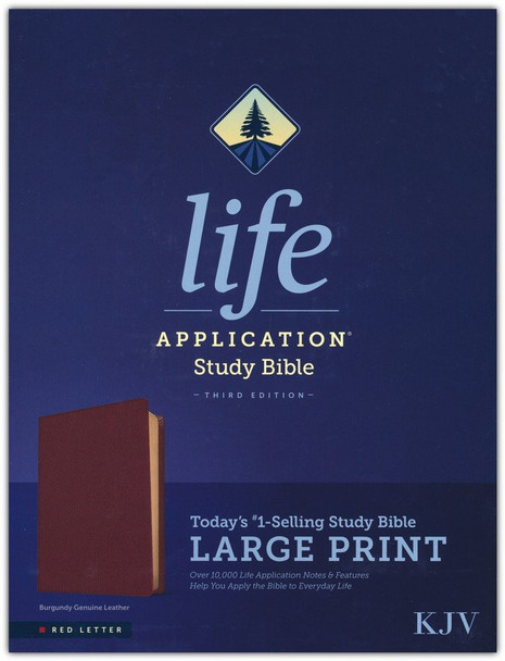 Life Application Study Bible, Large Print, 3rd edition, KJV (Burgundy Genuine Leather)