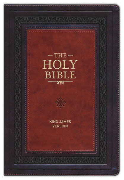 Study Bible, Large Print, KJV (Faux Leather, Tan and Brown two-tone)