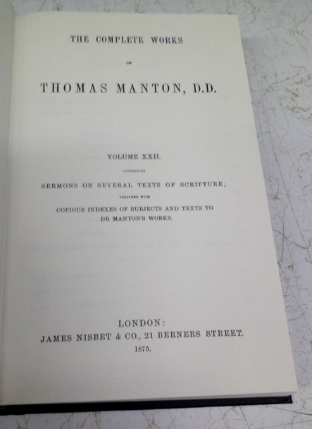 The Works of Thomas Manton Volume 22 from Banner of Truth