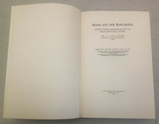 Moses and the Monuments by Melvin Grove Kyle