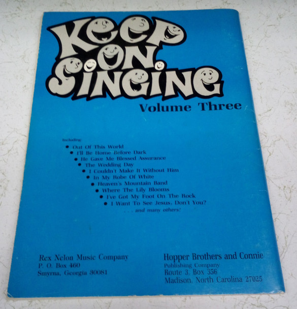 Keep On Singing Vol 3 A Collection of 48 TOP Gospel Songs Rex Nelon