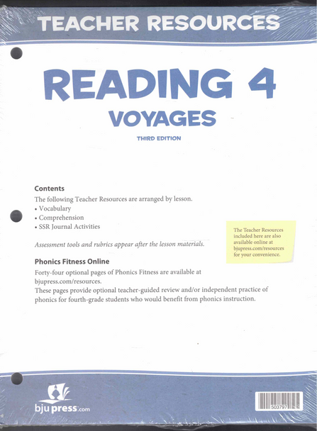 Teacher Resources Reading 4 Voyages (Third Edition) BJU Press