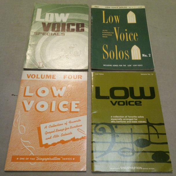 A Nice Lot of Four Gospel Songbooks for Low Voice Specials & Solos Singspiration