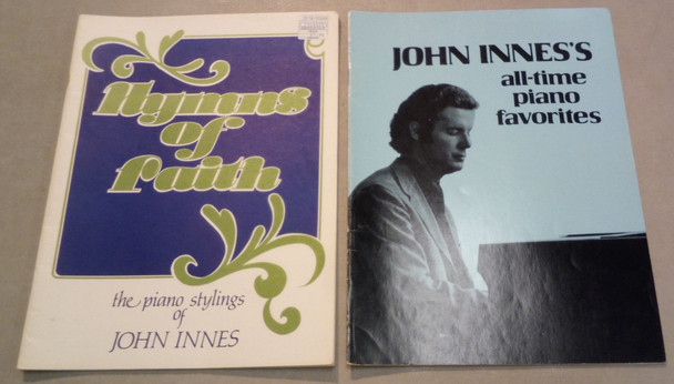 Lot of 2 Vintage Piano/Organ Gospel Hymns Songbooks by John Innes