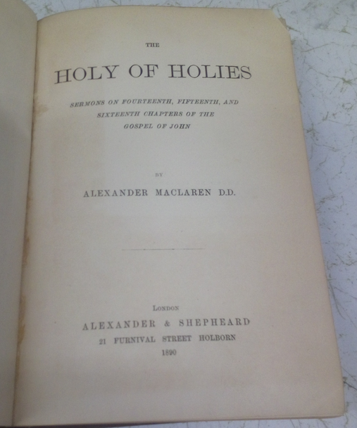 The Holy of Holies by Alexander MacLaren