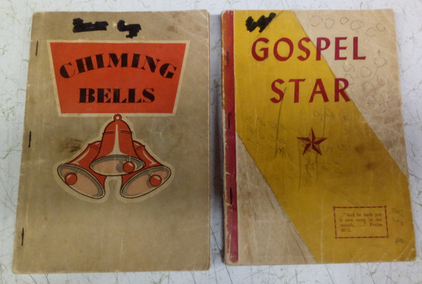 Lot of 2 Vintage Gospel Booklets from Stamps Baxter Chiming Bells and Gospel Star