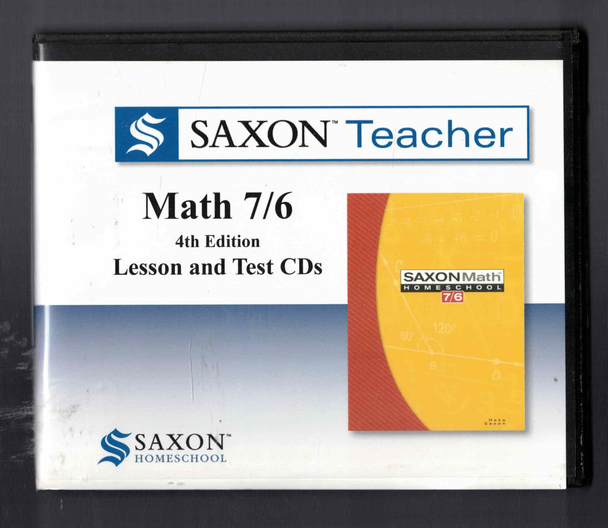 Saxon Teacher Math 7/6 (4th Edition) Lesson and Test CDs from Saxon Homeschool