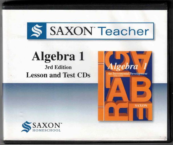Saxon Algebra 1 Homeschool Teacher CD-ROM Lesson and Test CDs Package (Third Edition)