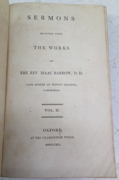 Sermons Selected from The Works of The Rev. Isaac Barrow Volume II by Isaac Barrow