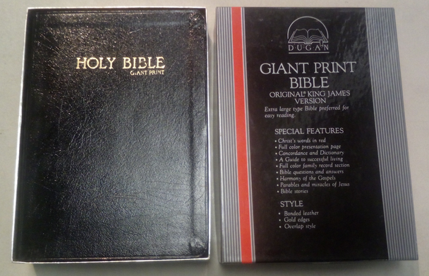 Giant Print KJV Bible from Dugan Publishers