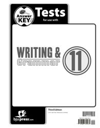 Writing & Grammar 11 - Tests Answer Key (3rd Edition) - 4Gospel.com