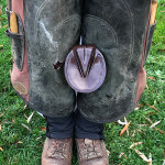 Practice holding the hoof between your legs Practice holding the hoof between your legs