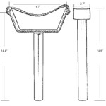 Hoofjack DRAFT Cradle & Post Dimensions
