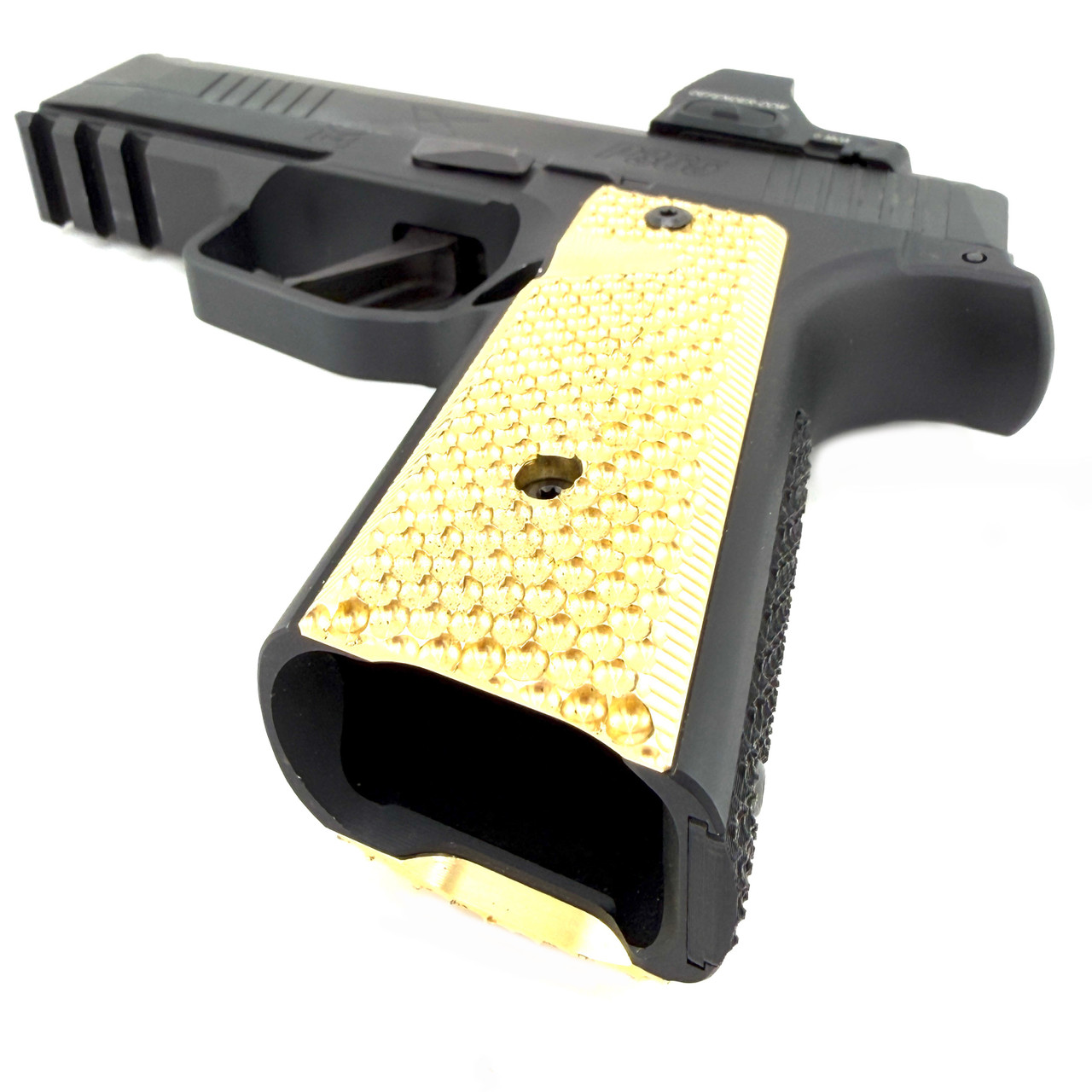 みぃページ PD | Mischief Machine Sig P365 Commander Grips – Brass, Copper
